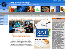 Tablet Screenshot of gateparents.com